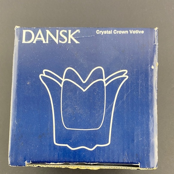 Dansk Crystal Crown Votive Candle Holder - Picture 2 of 9